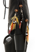 Michael Antonio Studio Thayer Black Tail Feather Lace-Up Heels