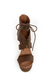 Michael Antonio Studio Thayer Cognac Tail Feather Lace-Up Heels
