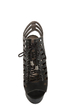 Michael Antonio Tiber Black Cutout Lace-Up Platform Booties