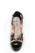Michael Antonio Studio Townsend Black Metallic Cage Heels