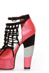 Michael Antonio Studio Townsend-Rep Red Metallic Cage Heels