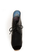 Maker's Flavia 30 Black Lace-Up Peep Toe Booties