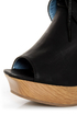 Maker's Flavia 30 Black Lace-Up Peep Toe Booties