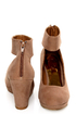 Mixx Agnes Sand Suede Anklewrap Wedges