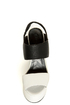 Amazee Black and White Platform Wedge-Meets-Heels