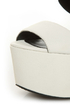 Amazee Black and White Platform Wedge-Meets-Heels