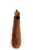 Matiko Kain Cheetah Print Pony Fur Hidden Wedge Chelsea Boots