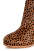 Matiko Kain Cheetah Print Pony Fur Hidden Wedge Chelsea Boots