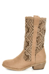 N.Y.L.A. Kylah Taupe Tapestry Mid Calf Boots
