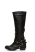 Naughty Monkey Desperado Black Belted Motorcycle Boots