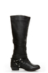 Naughty Monkey Desperado Black Belted Motorcycle Boots