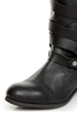 Naughty Monkey Desperado Black Belted Motorcycle Boots