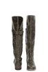Not Rated Battlefront Khaki Snap Button-Studded OTK Riding Boots