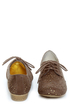 Not Rated Fascination Taupe and Gold Eyelet Oxfords