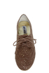 Not Rated Fascination Taupe and Gold Eyelet Oxfords