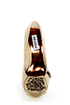 Not Rated Happy Beat Nude Zipper Bib Studded Pumps
