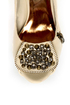 Not Rated Happy Beat Nude Zipper Bib Studded Pumps