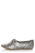 Not Rated Hot Stepper Pewter Studded Cap-Toe Oxfords