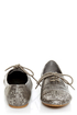 Not Rated Hot Stepper Pewter Studded Cap-Toe Oxfords