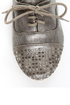 Not Rated Hot Stepper Pewter Studded Cap-Toe Oxfords