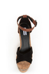 Not Rated Match Maker Black Pattern Play Platform Wedges