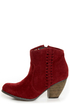O\\\\\\\'Neill Raleigh Garnet Red Side-Stitched Ankle Booties
