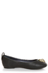 Promise Barbosa Black Skull Charm Ballet Flats