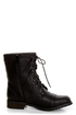 Promise Faith Black Studded Lace-Up Combat Boots