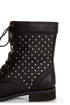 Promise Faith Black Studded Lace-Up Combat Boots