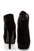 Promise Kailin Black Velvet Platform Booties