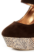 Promise Marciana Chocolate Snake Print Mary Jane Platform Pumps