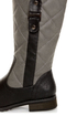 Promise Mattie Black and Grey Quilted Riding Boots