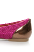 Promise Montreal Fuchsia Sparkle Tweed Cap-Toe Flats
