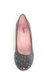 Promise Neon Grey Rhinestone Studded Ballet Flats
