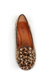 Promise Zadina Leopard Pony Fur Studded Smoking Slipper Flats