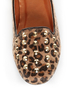 Promise Zadina Leopard Pony Fur Studded Smoking Slipper Flats