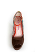 Pink & Pepper Leilla Brown Multi Southwest Print Platform Heels
