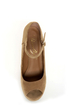 Privileged Dexter Tan Peep Toe Heelless Platforms