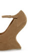 Privileged Dexter Tan Peep Toe Heelless Platforms