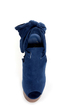 Privileged Ferra Royal Blue Tie-Back Shootie Heelless Platforms