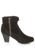 Privileged Jax Black Fold-over Fringe Ankle Boots