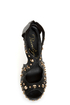 Privileged Karvis Black Studded Heelless Platforms