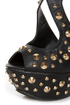 Privileged Karvis Black Studded Heelless Platforms