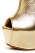 Privileged Keaton Gold Metallic Shootie Heelless Platforms