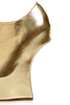 Privileged Keaton Gold Metallic Shootie Heelless Platforms