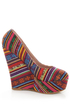 Privileged Kimmy Multi Guatemala Stripe Platform Wedges