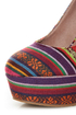 Privileged Kimmy Multi Guatemala Stripe Platform Wedges
