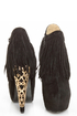 Privileged Lolla Black Fringe and Filigree Platform Booties