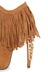 Privileged Lolla Chestnut Fringe and Filigree Platform Booties
