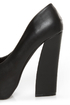 Privileged Lux Black Spiked Cap-Toe Platform Heels